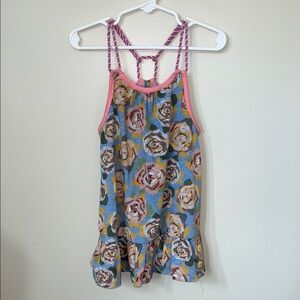 Matilda Jane Floral Tank Top - Blue, Pink, and Yellow